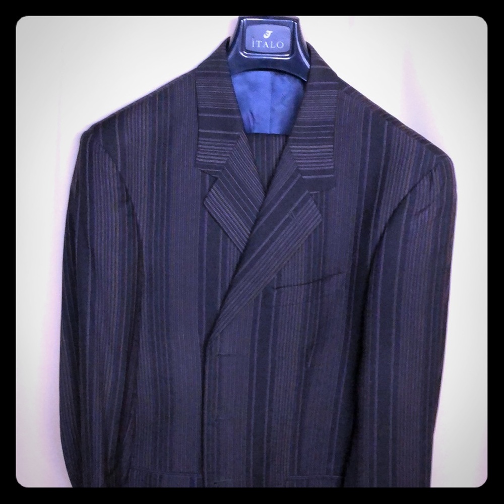 Paul Smith London wool pinstriped suit